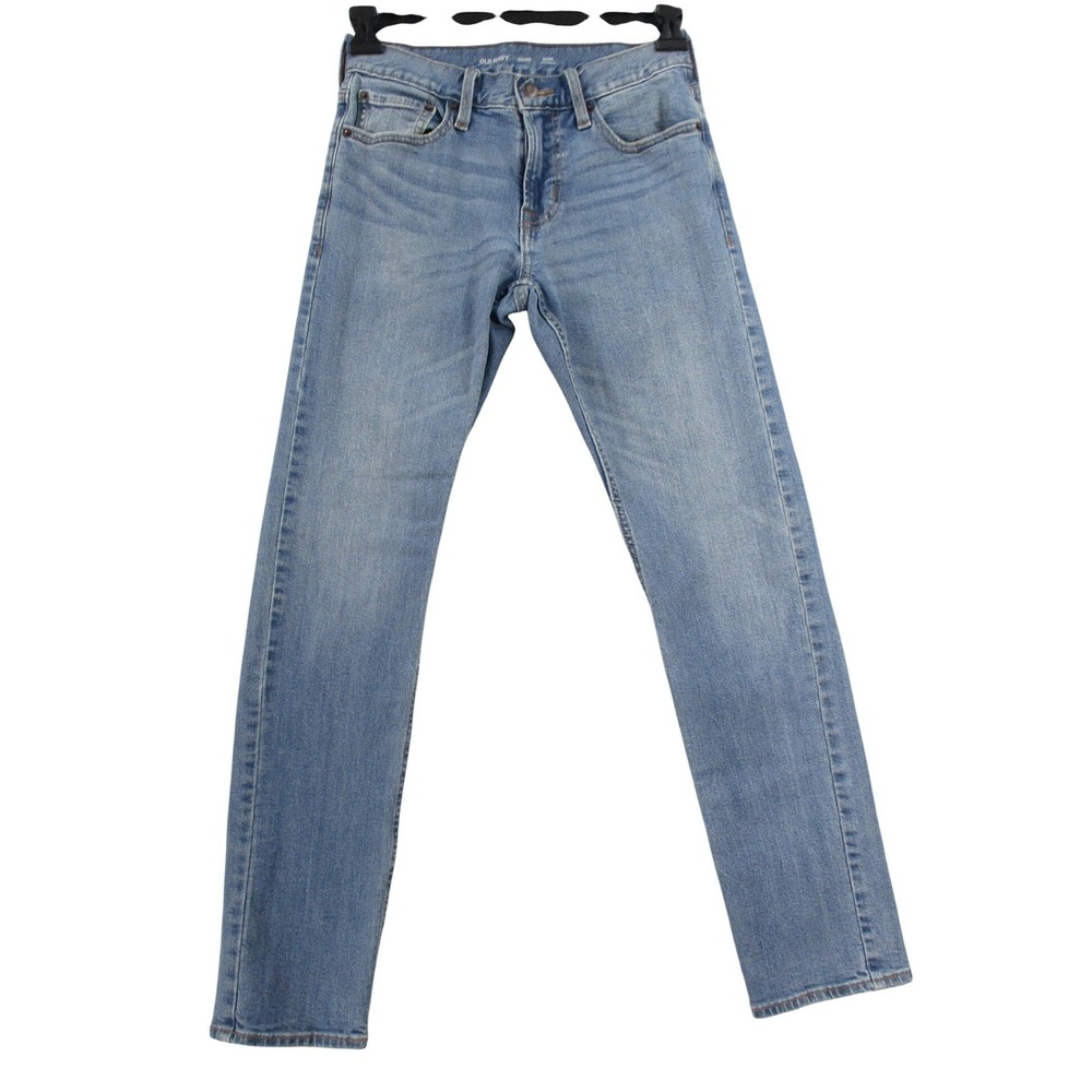 Old Navy Mens Slim Built-In Flex Jeans Light Wash Denim Pants 28x30
